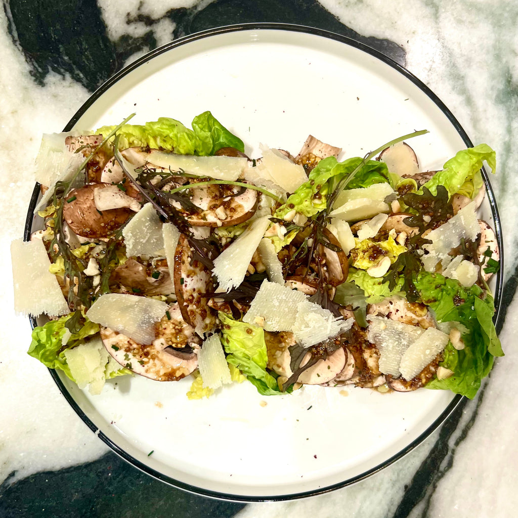 Champignons bruns Parmesan Noisettes ⏐ SALADE