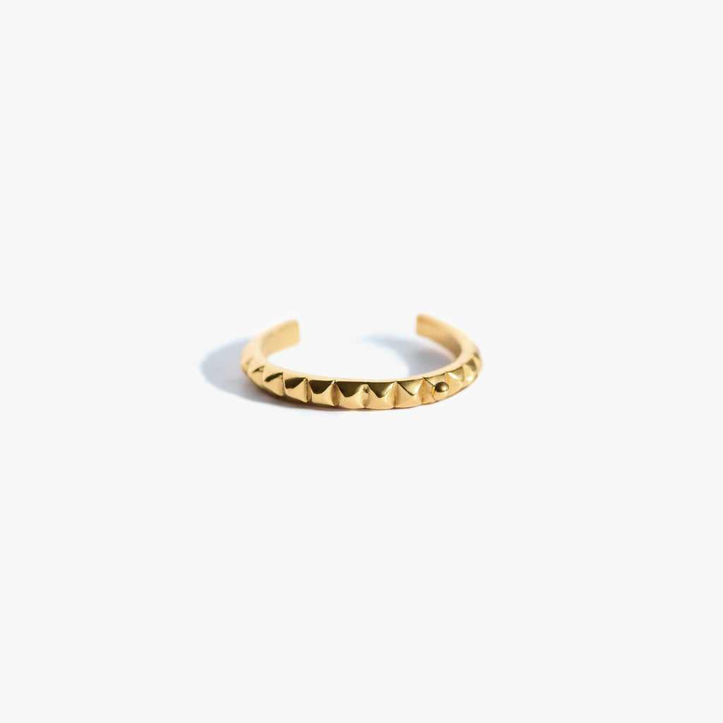 AFFRONTER Bague Toi & Moi | Bague dorée volume XS